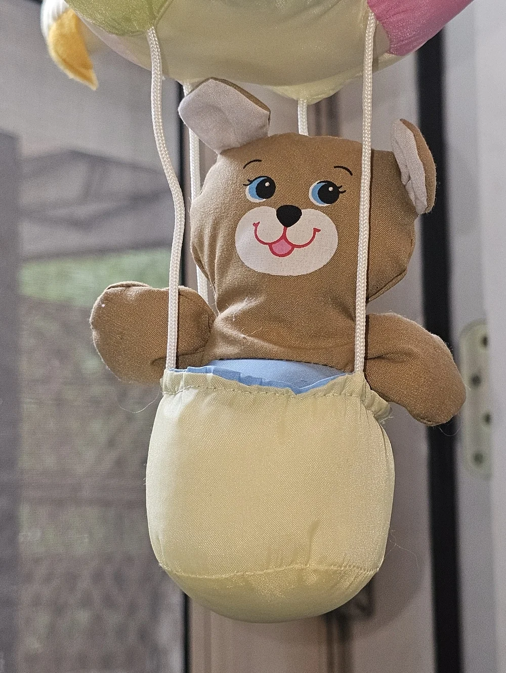 1980s Teddy‎ Celestial Crib Mobile Plush Music Box Working Pastels Century Japan